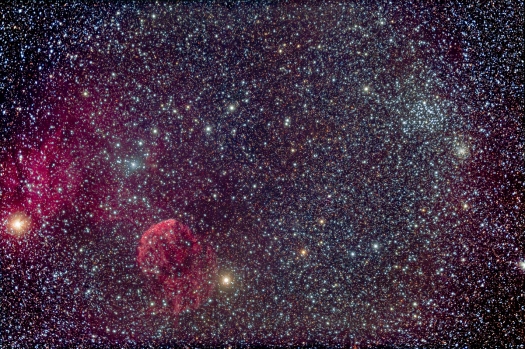 IC 443 Jellyfish Nebula & M35 (92mm 6D)