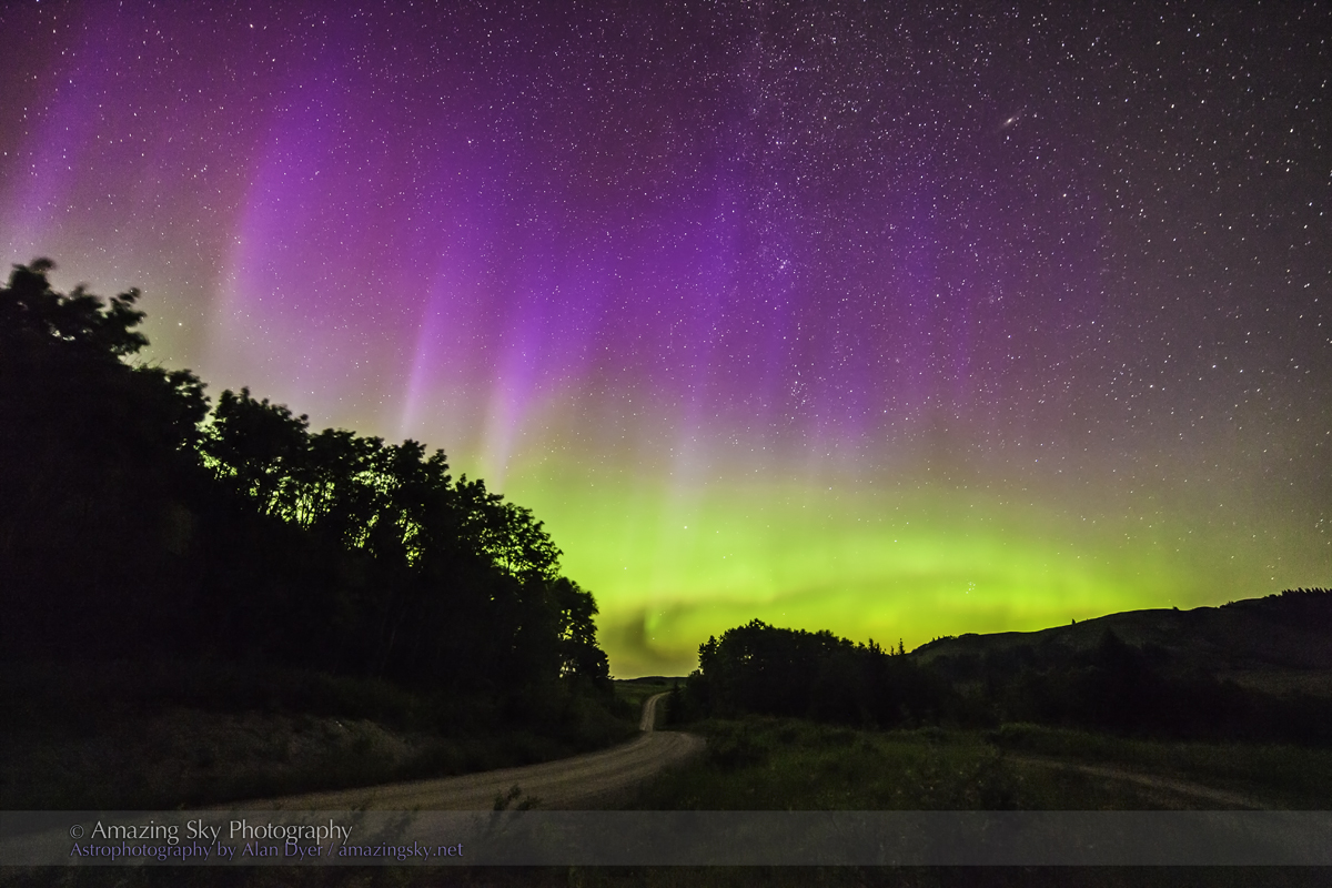 Northern Lights Down the Road (July 14, 2013)