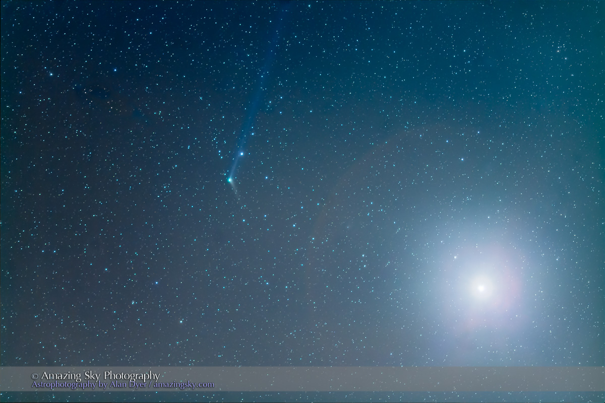 Comet Catalina near Venus (Dec 9, 2015)