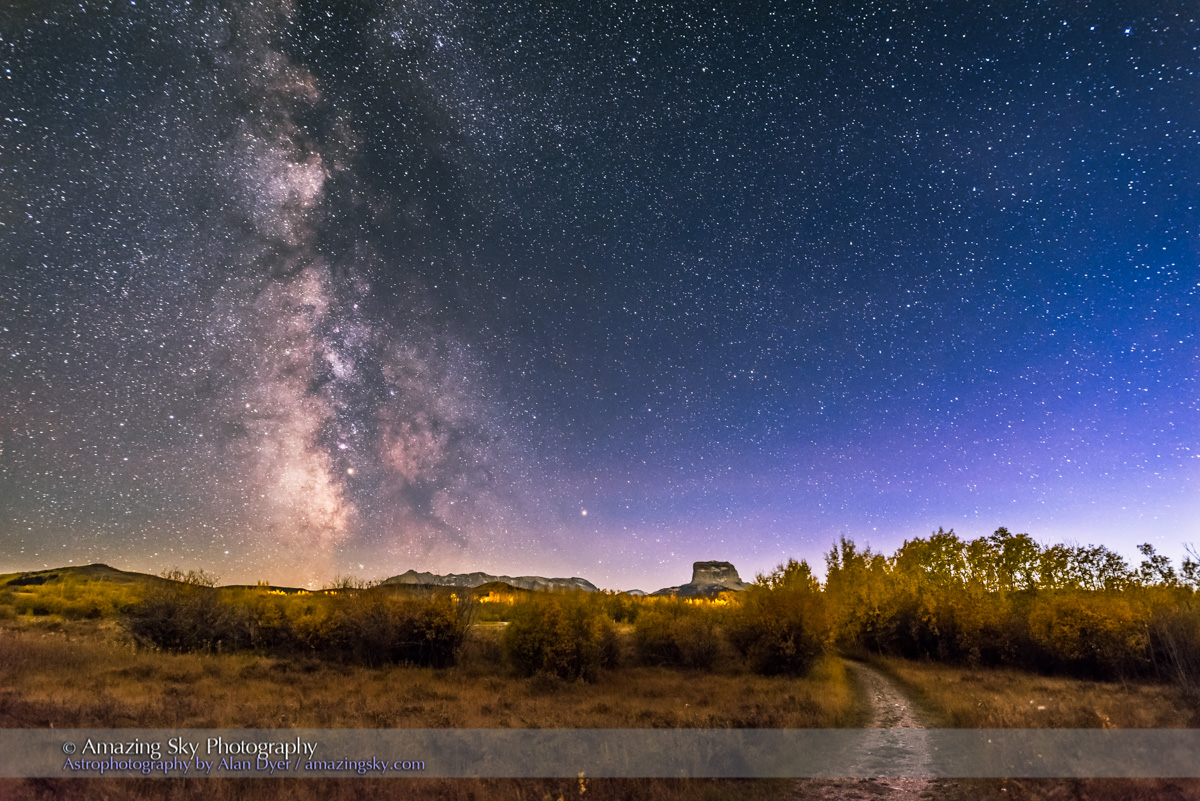 Milky Way in Twilight at Police Outpost Park