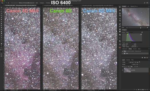 3 Canons at ISO 6400