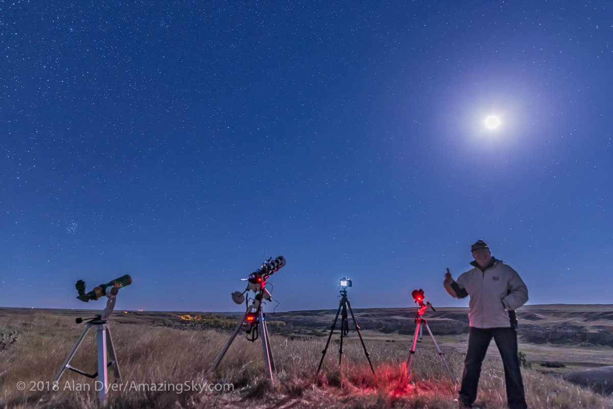 Selfie Success Shot at Lunar Eclipse
