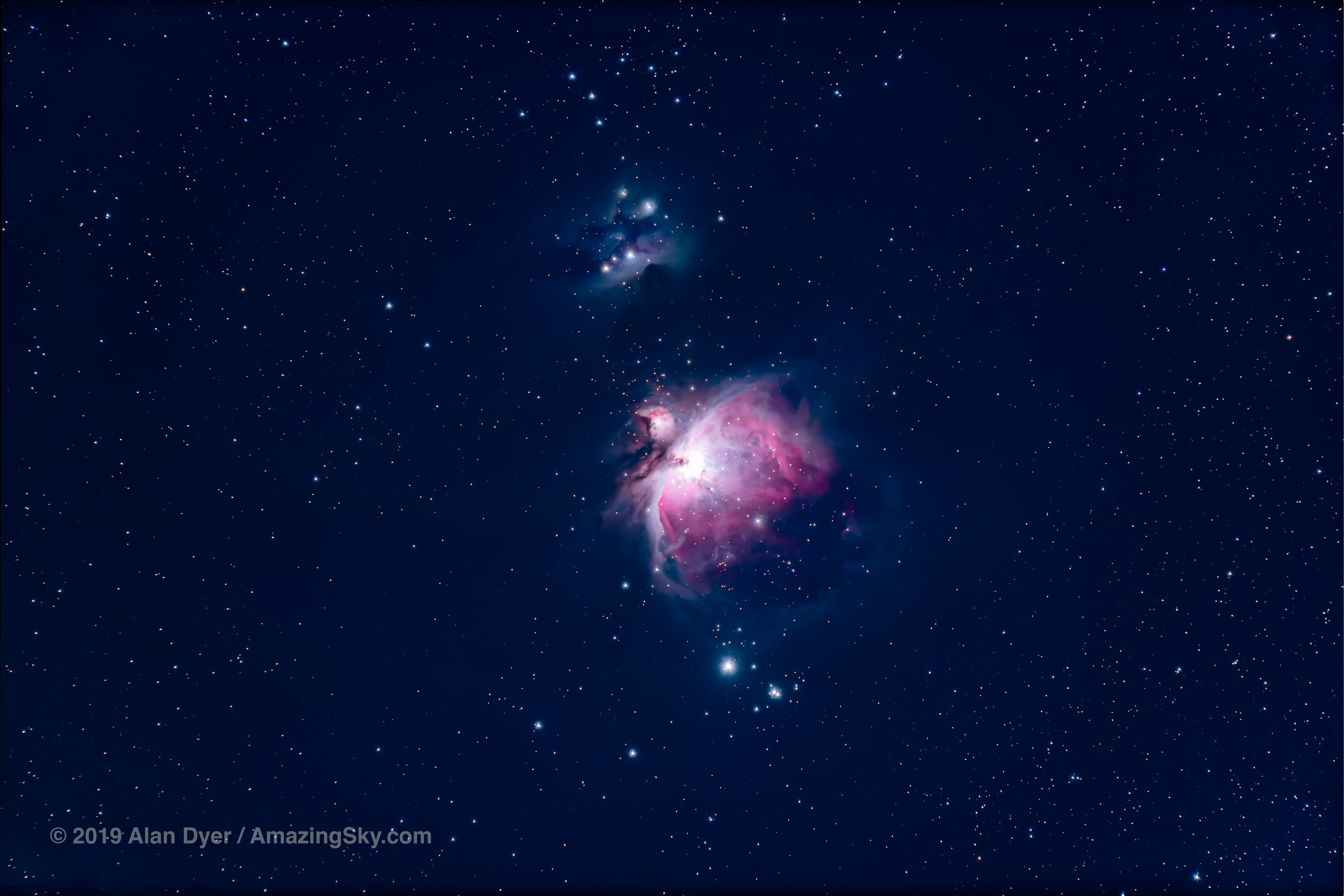 The Orion Nebula in Moonlight
