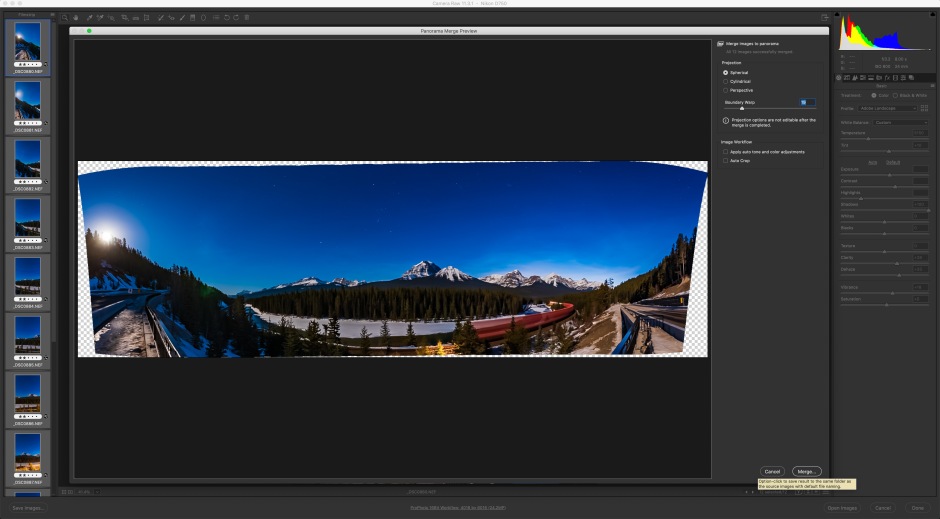 11B-Adobe Camera Raw Panorama